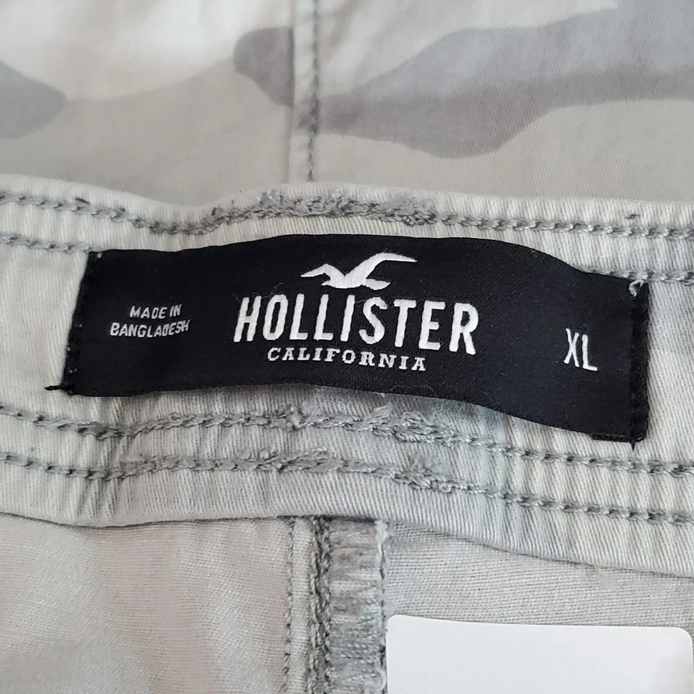 Hollister Men Shorts XL Gray Camouflage Jogger Short 9